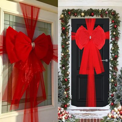 Fundă mare pentru decor de Crăciun și sărbători | RUBYBOW