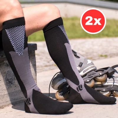 Șosete de compresie unisex (2 perechi) | PRESSOSOX