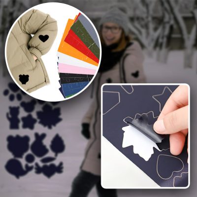 Patch-uri autoadezive pentru repararea hainelor (8x Culori multiple) | ZAKRPKA