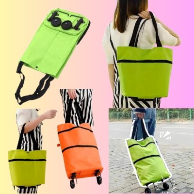 Geantă pliabilă cu roți pentru cumpărături | FOLDNCARRY