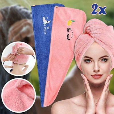Prosop pentru uscarea rapidă a părului (Pachet de 2) | HAIRWRAP