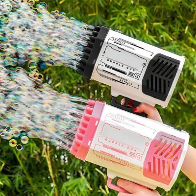 Pistol cu bule cu 69 de orificii și lumini LED | BUBBLEPUFF