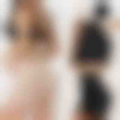 Chiloți modelatori cu talie înaltă - Set de 2 (Negru + Bej) | LACYFIT