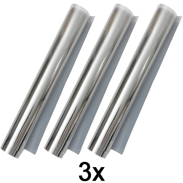 3x Folie cu efect de oglindă autoadezivă (45 x 200 cm) | FOILBLISS