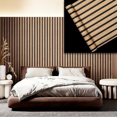 Autocolant elegant pentru perete cu aspect de lemn | LINEWALL