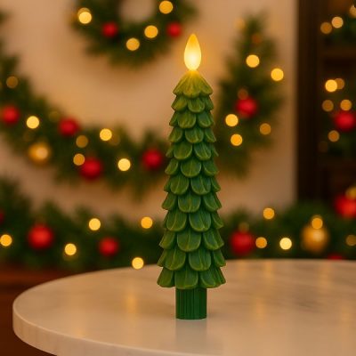 Lumânare decorativă de sărbători fără flacără | CANDLETREE