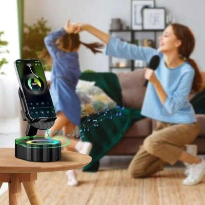 Suport pentru telefon, difuzor și stație de încărcare într-unul singur – 5 W, Bluetooth 5.3 | MOBIBASE