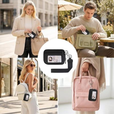 Portofel compact cu fermoar | WALLEO