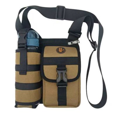 Geantă de umăr cu suport pentru sticlă de apă - 22x21 cm, plasă | TREZORIA